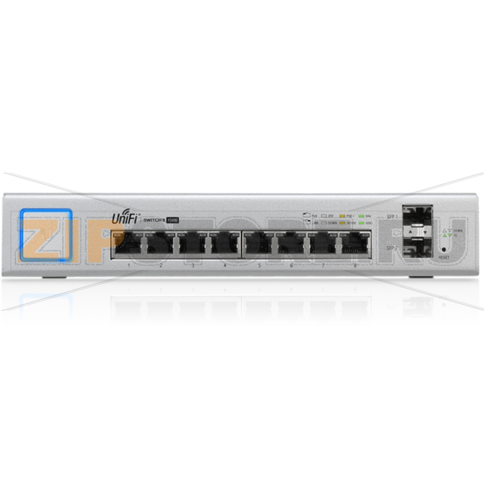 Коммутатор 150 Вт, 8 портов Ubiquiti US-8-150W 