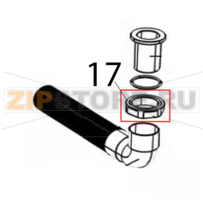 Ghiera 1&quot;, 1/4, scarico/aspirazione Silanos NE1300 Ghiera 1", 1/4, scarico/aspirazione Silanos NE1300Запчасть на деталировке под номером: 17