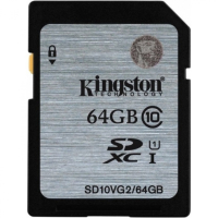 Карта памяти 64 Гб Kingston SD10VG2-64GB