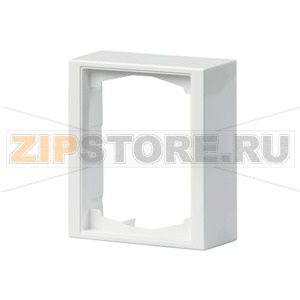 Рамка одноместная, 100 мм, монтаж: наружный, белая ABB 2TKA000295G1 