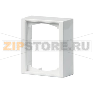 Рамка одноместная, 100 мм, монтаж: наружный, белая ABB 2TKA000295G1 