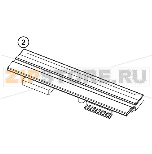 Печатающая термоголовка Datamax H-6310X (300dpi) Термоголовка Datamax H-6310X (300dpi) Запчасть на сборочном чертеже под номером: 2Название запчасти Datamax на английском языке: Printhead, IntelliSEAQ, 300DPI