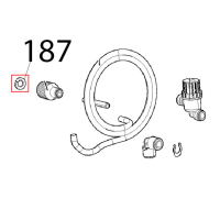 Connection seal D=24, rubber N, 3/4 Unox XVC 205E