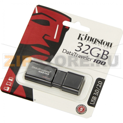Накопитель USB 32 Гб Kingston DT100-32GB 