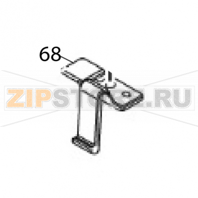 Ribbon cover hook Sato CT408LX DT Ribbon cover hook Sato CT408LX DTЗапчасть на деталировке под номером: 68Название запчасти на английском языке: Ribbon cover hook Sato CT408LX DT.