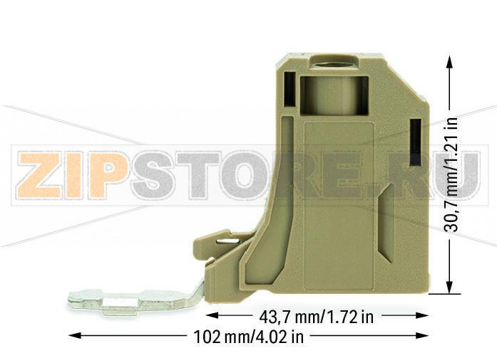 Анцапфа силового трансформатора; 6,00 mm?; бежевые Wago 883-3530 