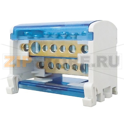 Блок модульный, распределительный, серый CHIKU RBD (80A-100A)-2P-01 