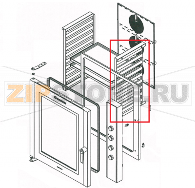 Supporto teglie past. DX G-PRO 10M/A/D Garbin 10M  Supporto teglie past. DX G-PRO 10M/A/D Garbin 10MЗапчасть на сборочном чертеже под номером: 38