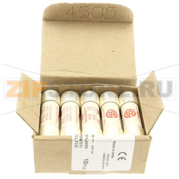 Предохранитель, 40 A, AC 700 В, 200 кА, 14x51 мм, aR, UL Eaton 40A 690V 14X51 INDICATED 14.3x50 