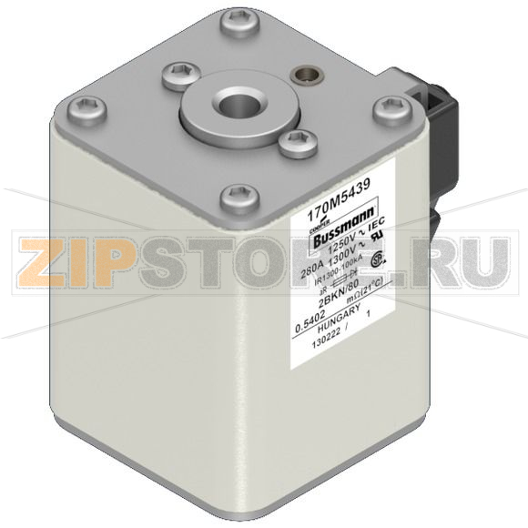 Предохранитель, 280 A, AC 1250 В, 100 кА, size 2, 61x77x81 мм, aR, IEC UL Eaton FUSE 280A 1250 