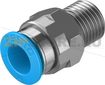 Штуцер с цанговым соединением Festo QS-1/4-10-50 