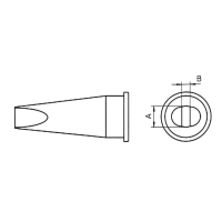 Жало паяльное, форма: долотообразное, прямое, наконечник: 3.2 мм, 1 шт Weller LHT-C