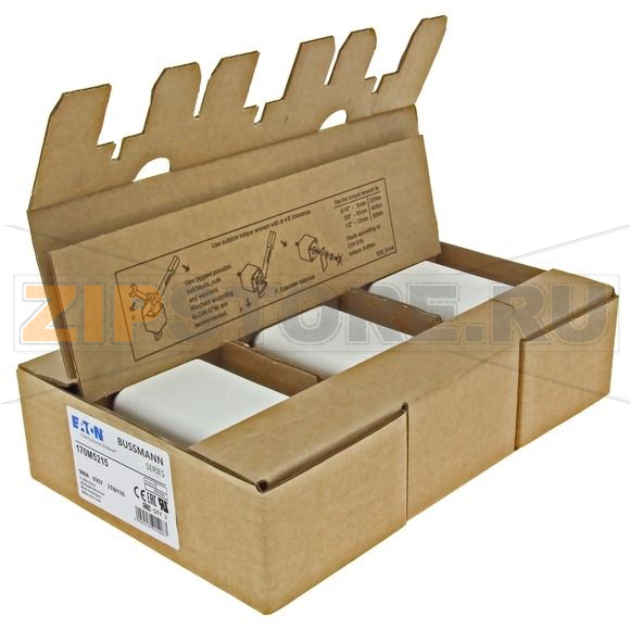 Предохранитель, 900 A, AC 690 В, 200 кА, DIN, 2, 61x75x138 мм, aR, DIN, IEC Eaton FUSE 900A 690 