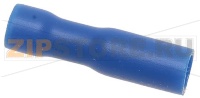 СИНЕЕ ГНЕЗДО С ПЛОСКИМИ КОНТАКТАМИ F 2,8X0,8 ММ 100 ШТ