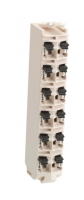 Колодка клеммная 24 В, 12 зажимов, белая Schneider Electric TM5ACTB12