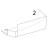 Door, short (light gray) Intermec PF4i