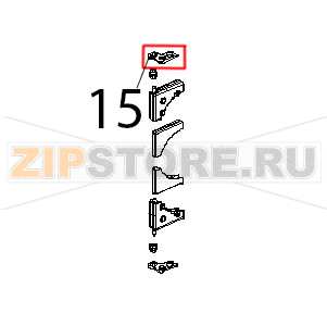 Cerniera inox vetro interno Unox XBC 404 Cerniera inox vetro interno Unox XBC 404Запчасть на деталировке под номером: 15
