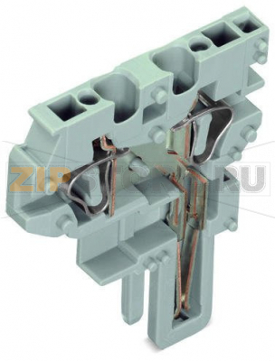 Оконечный модуль для 2-проводной розетки; 4 mm?; 1-пол.; 4,00 mm?; серые Wago 769-506 