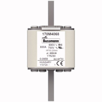 Предохранитель, 800 A, AC 690 В, 200 кА, DIN 1, 53x66x108 мм, aR, DIN, IEC Eaton FUSE 800A 690V