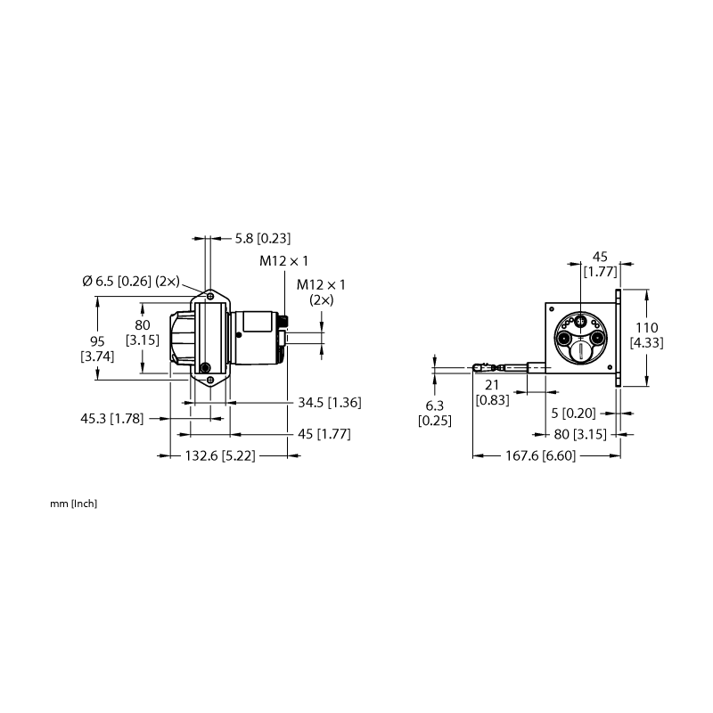 Энкодер тросиковый Turck DWE-2000-110-105-9E43B-B3M12 