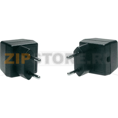 Корпус с вилкой 37x38x32 мм, пластиковый, черный, 1 шт TRU Components TC-SG 6 SW203 