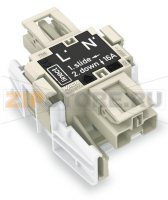 Linect® T-connector; 2-pole; Cod. L; 1 input; 2 outputs; white Wago 770-7502