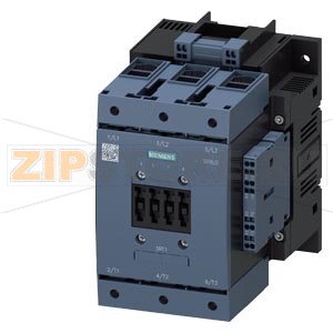 КОНТАКТОР, 55KW/400V/AC-3 AC (40...60HZ)/DC OPERATION UC 440-480V AUX. CON. RIGHT 3RH1921-2DE11 3-ПОЛ., SIZE S6 WITH BOX TERMINALS CONVENTIONAL OPERATING MECHAN. CAGE CLAMP CONNECTION Siemens 3RT1054-3AR38-0PR0 