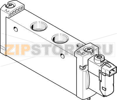 Распределитель с электроуправлением Festo VUVG-L18-M52-RT-G14-1H2L-W1 