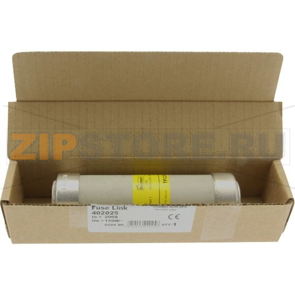 Предохранитель, 200 A, AC 1500 В, DC 660 В, 63 кА, 40x192 мм, gL/gG, BS Eaton 200A 1500V AC 660V 