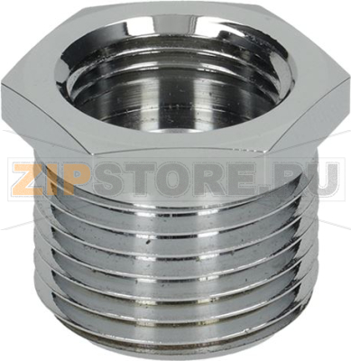 FITTING ø 1/2M-3/8F CHROMED BRASS 