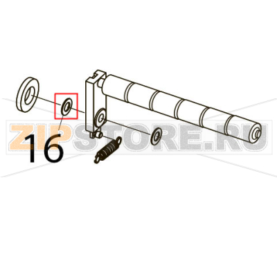 Damper washer Toshiba TEC B-SX5T-TS12/22-CN Damper washer Toshiba TEC B-SX5T-TS12/22-CNЗапчасть на деталировке под номером: 16