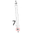 Tappo fulcro inf. porta Unox XBC 615EG