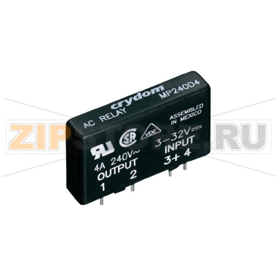 Реле твердотельное 4 А, 280 В/AC, 1 шт Crydom MP240D4 
