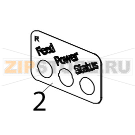 Control panel, right Zebra TTP-2010 Control panel, right Zebra TTP-2010Запчасть на деталировке под номером: 2