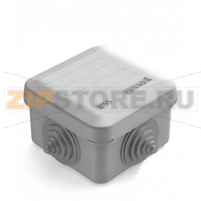 Коробка распаячная 70x70x40 мм, 4 гермоввода, IP55 Chint 8820012 