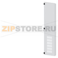 SIVACON, door half, left, with ventilation openings, IP20, H: 2000 mm, W: 400 mm, RAL 7035, Protection class 1 Siemens 8MF1040-2UT25-1BA2