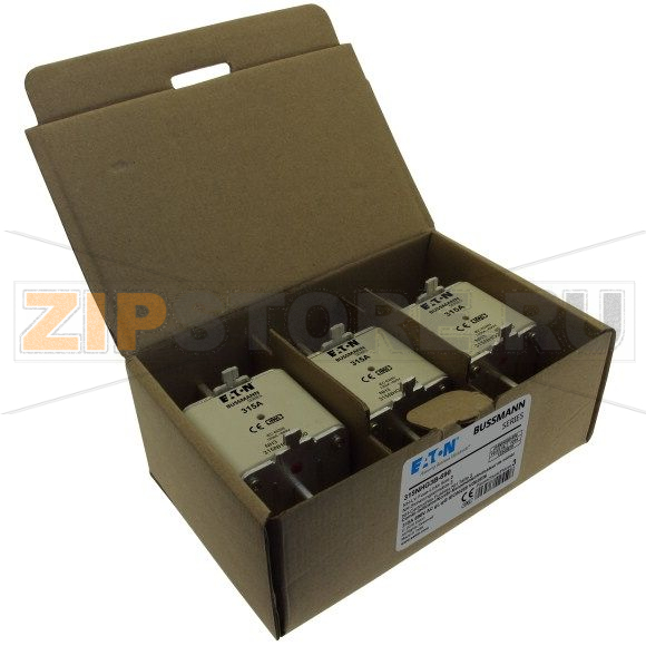 Предохранитель, 315 A, AC 690 В, 120 кА, NH3, gL/gG, IEC Eaton NH FUSE 315A 690V gG SIZE 3 