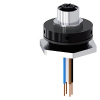 АДАПТЕР ДЛЯ ПОДКЛЮЧЕНИЯ ЧЕРЕЗ РАЗЪЕМ М12, 8-PIN, ДЛЯ РЕЗЬБОВОГО ВВОДА М25, ДЛЯ ПЛАСТИКОВЫХ КОРПУСОВ Siemens 3SU1930-0HU10-0AA0