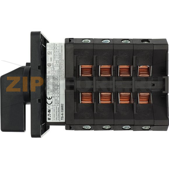 Переключатель вкл/выкл, 6-полюсн., 100 A, 90°, монтаж Eaton T5-4-15682/E 