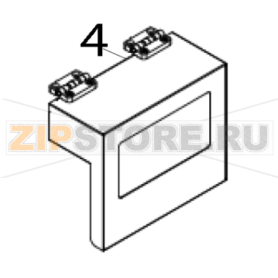 Media cover assembly TSC PEX-1220 Media cover assembly TSC PEX-1220Запчасть на деталировке под номером: 4