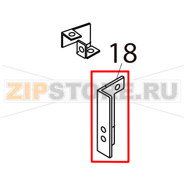 Cutter support plate Toshiba TEC SP40II Cutter support plate Toshiba TEC SP40IIЗапчасть на деталировке под номером: 18