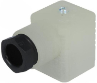 Разъем 8 А, 24 В, DIN 43650A, IP65, 3 контакта Hirschmann GDML 2011 LED 24 YE BLACK