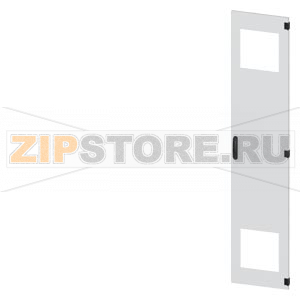 SIVACON, door, right, with cutout for filter fan, with ventilation openings H: 2200 mm, W: 450 mm, RAL 7035, Protection class 1 Siemens 8MF1270-2UT14-3BA2 