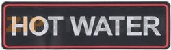 ADHESIVE LABEL HOT WATER 