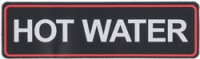 ADHESIVE LABEL HOT WATER