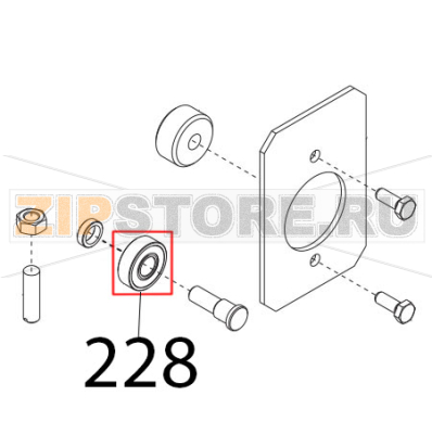Cuscinetto carr. 6000, 2RS, R11 Sirman Palladio 350 Cuscinetto carr. 6000, 2RS, R11 Sirman Palladio 350Запчасть на деталировке под номером: 228