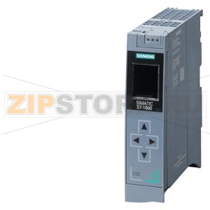 SIMATIC S7-1500R, центральный процессор CPU 1513R-1PN, рабочая память 300 кБ для программы и 1,5 МБ для данных, 1 интерфейс - PROFINET с 2х-портовым коммутатором, необходима карта памяти SIMATIC MC Siemens 6ES7513-1RL00-0AB0 