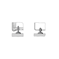 Ножка приборная под винт, черная, 38х60 мм, 1 шт PB Fastener 148 3805 699 11