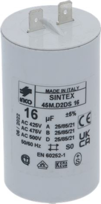 CAPACITOR 6µF 450V 220/230/240V 