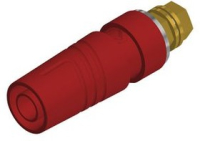 Разъем лабораторный 4 мм, 32 A, 1 кВ, красный Hirschmann SAB 2600 G M4 AU RED